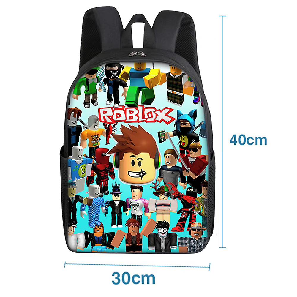 3 pcs/set Roblox Print Kids Jongens Rugzak SchoolTas + Etui + Crossbody Schoudertas