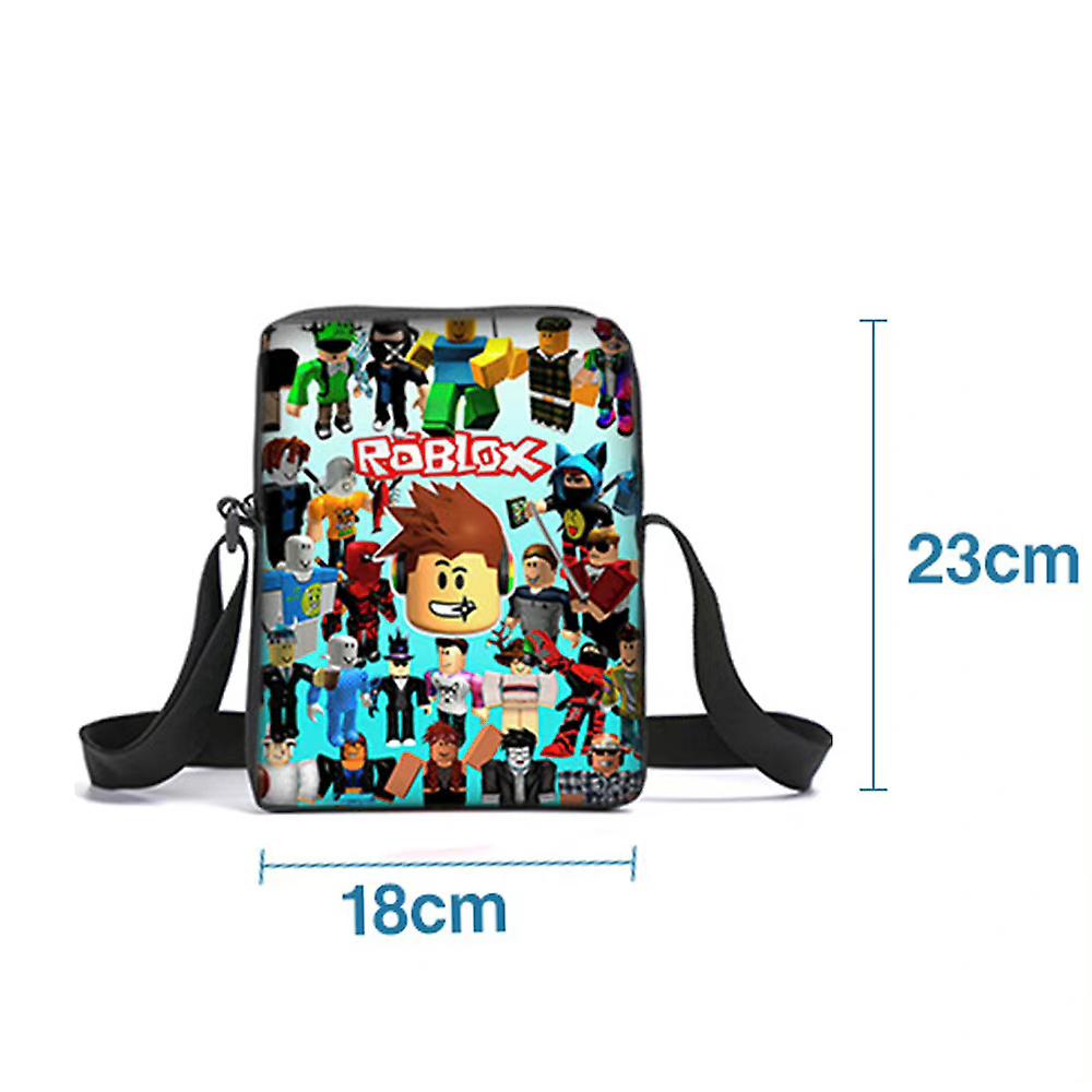 3 pcs/set Roblox Print Kids Jongens Rugzak SchoolTas + Etui + Crossbody Schoudertas