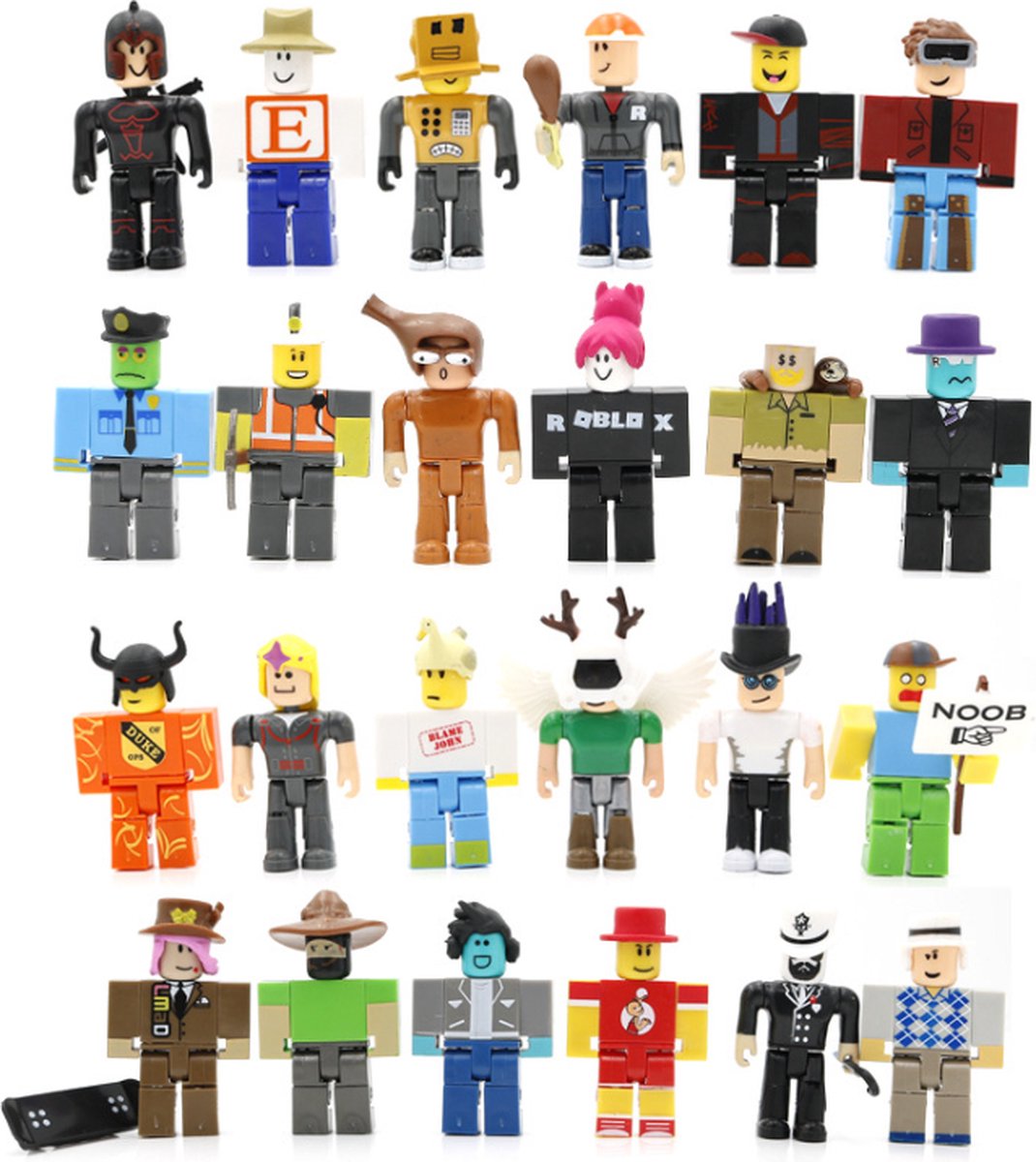 24x Speel en Verzamelfiguren - speelfiguren - verzamelfiguren - actiefiguren - 24 stuks - Roblox - Virtual World Figuur Blokken