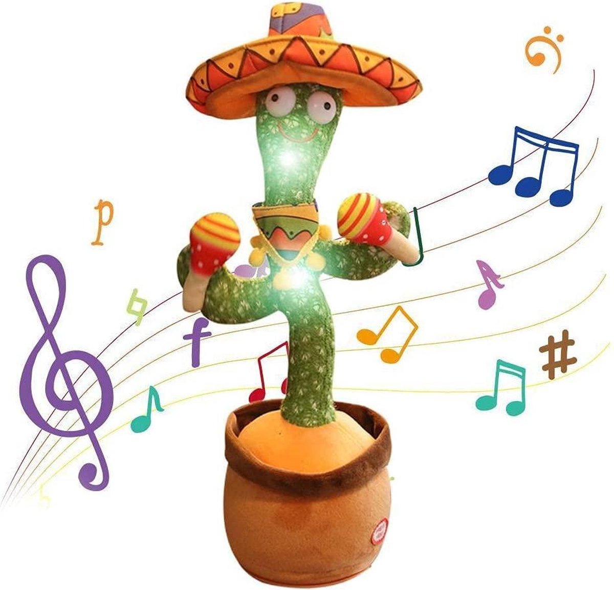 Sing Cactus Mimicking Toy,Funny Dancing Cactus Toy,Cactus Plush Toy,Doll Early Childhood Education Toys,Can mimic