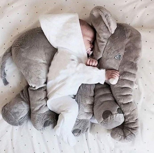 Grijze XL Olifanten Knuffel - Knuffel - Grote Olifantenknuffel - Baby - Groot Zachte Pluche Olifant - Baby Shower - Kraamcadeau - Peuters - Kleuters - Cadeau - Kussen - Geschenk