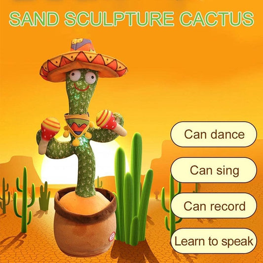 Sing Cactus Mimicking Toy,Funny Dancing Cactus Toy,Cactus Plush Toy,Doll Early Childhood Education Toys,Can mimic