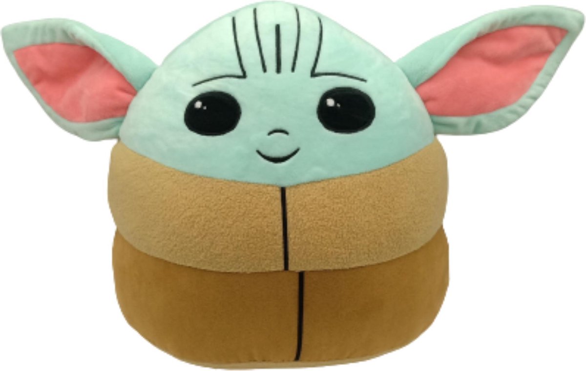 Baby yoda Knuffel | Squish baby yoda | baby yoda XXL | Baby yoda 30cms | Squishy baby yoda | Grote baby yoda | Baby yoda pluche | squishies |squishy speelgoed | squishy kussen