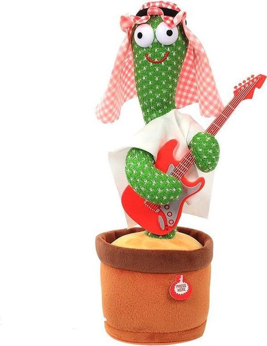 Sing Cactus Mimicking Toy,Funny Dancing Cactus Toy,Cactus Plush Toy,Doll Early Childhood Education Toys,Can mimic Speaking,Sing,Repeat,LED