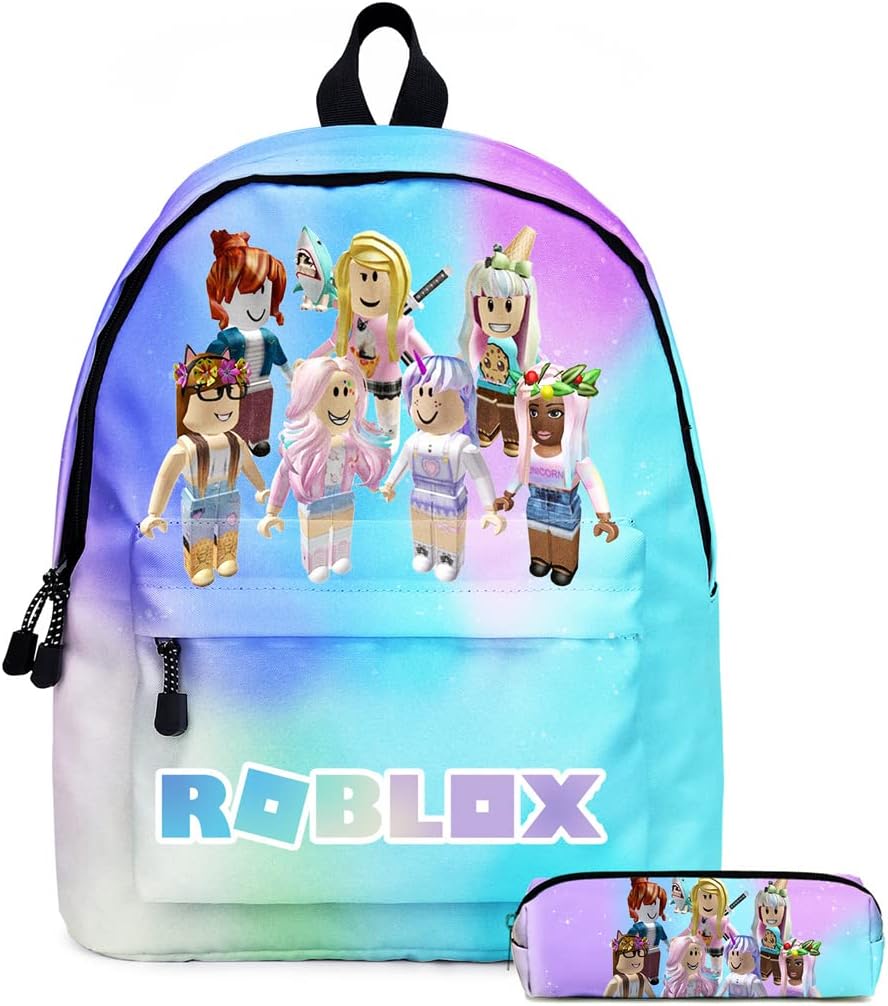 3 pcs/set Roblox Print Kids Jongens Rugzak SchoolTas + Etui + Crossbody Schoudertas