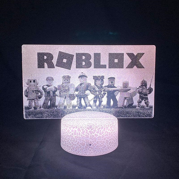 Nachtlamp – 3D lamp – 16 Kleuren – Bureaulamp – Roblox - Sfeerlamp – Nachtlampje Kinderen – Creative lamp - Met afstandsbediening