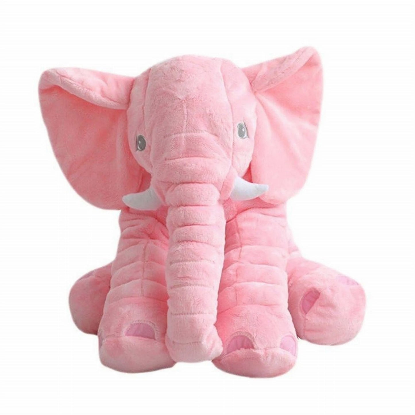 Grote knuffel - Olifant - Knuffel kussen - Pluche - Roze